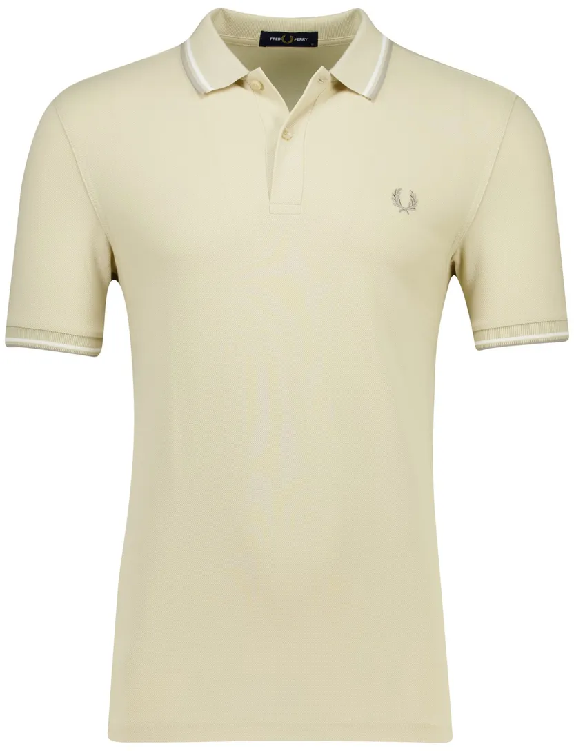 katoenen Fred Perry polo beige normale fit effen