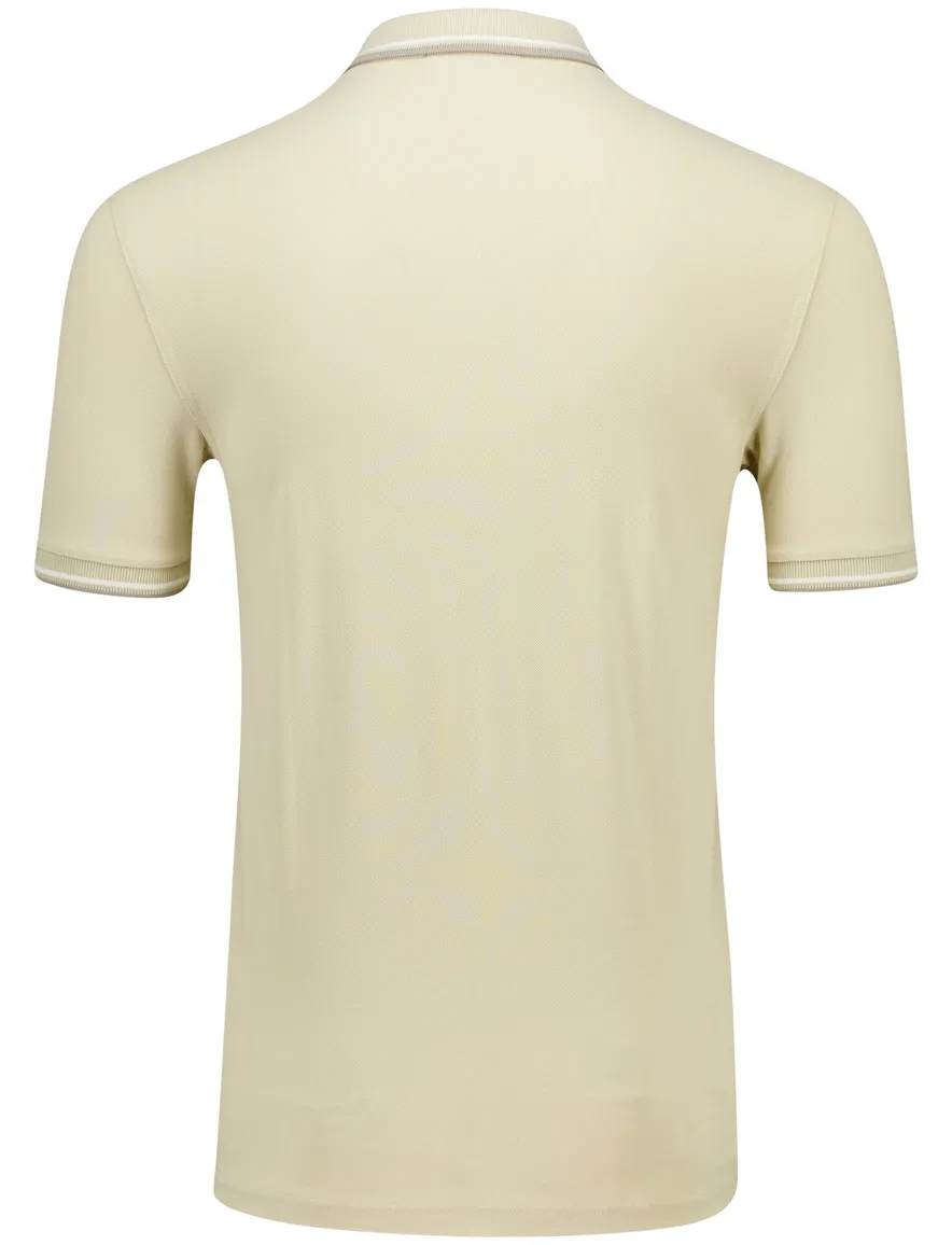 Fred Perry polo beige katoen normale fit effen