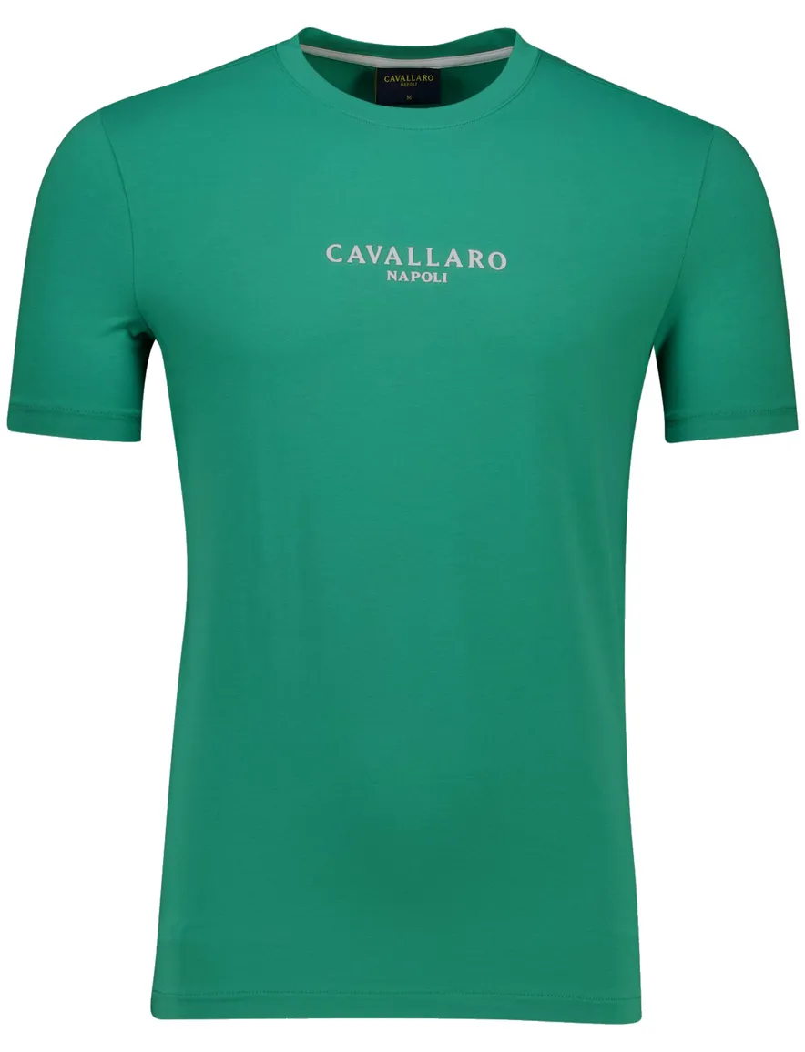 Cavallaro Napolitano T-shirt groen ronde hals