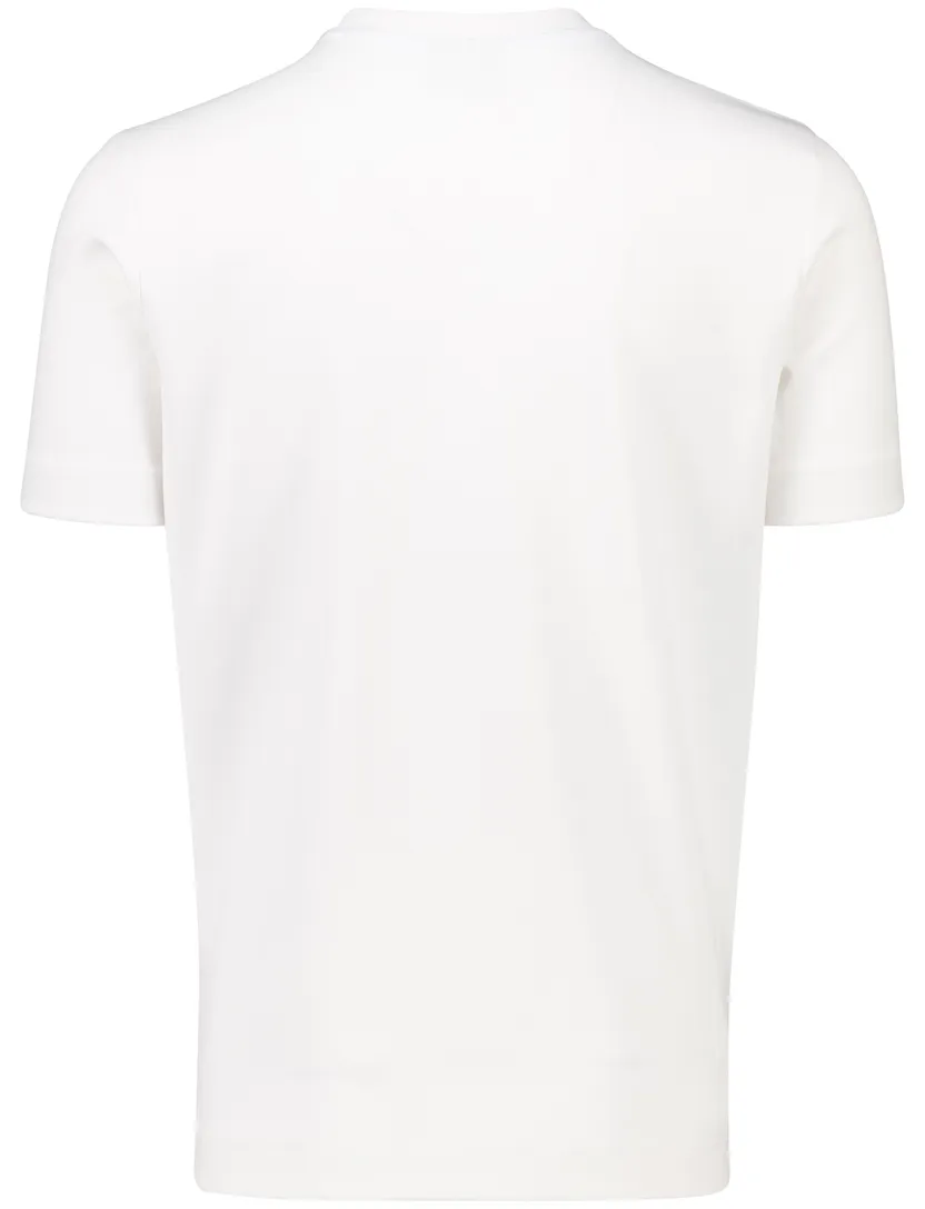 Cavallaro t-shirt wit katoen effen normale fit