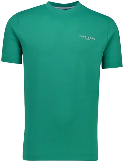 Cavallaro Cavallaro Neapolis T-shirt groen ronde hals gemêleerd