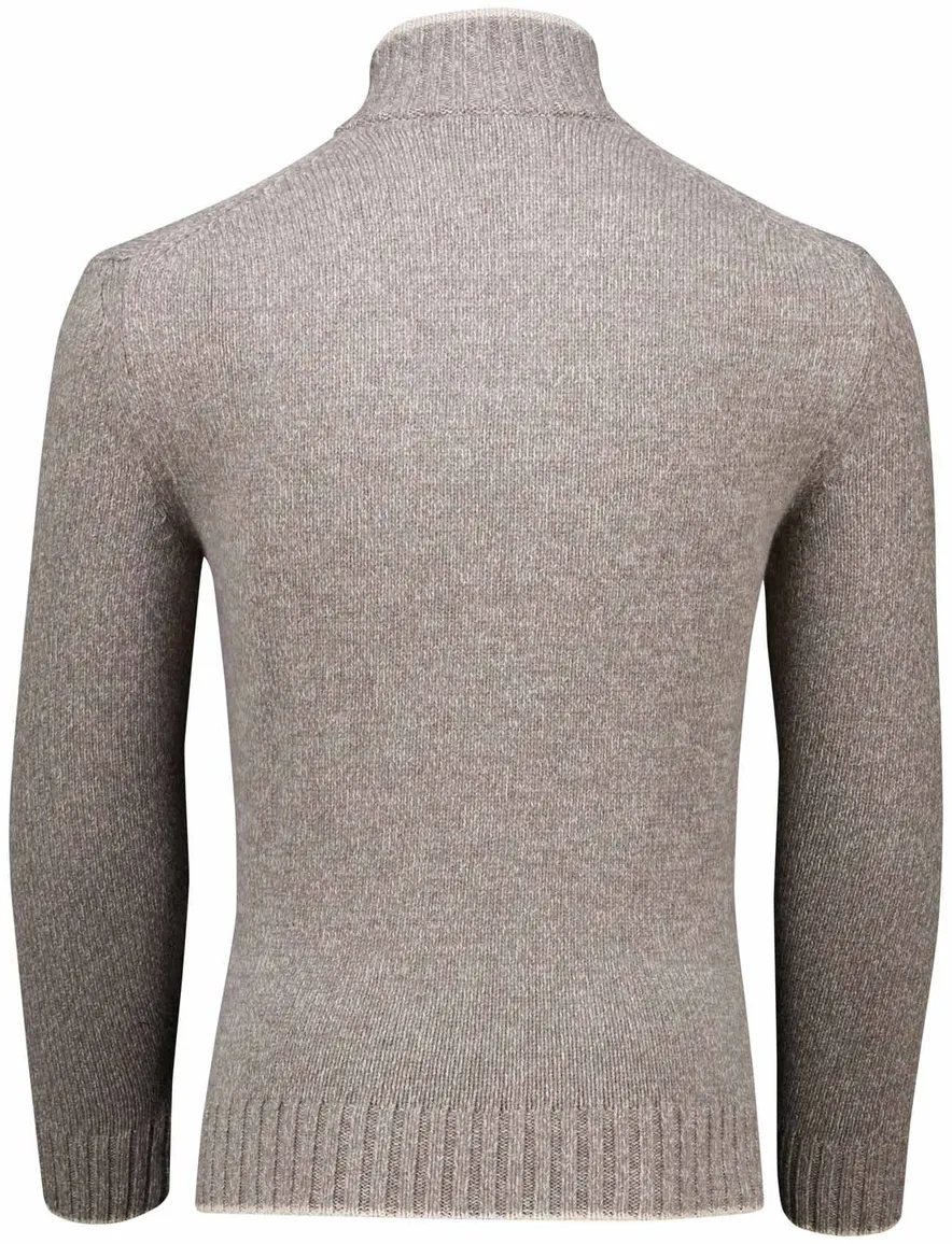 Paul & Shark half zip trui grijs gemêleerd