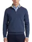 Paul & Shark trui half zip blauw lamswol