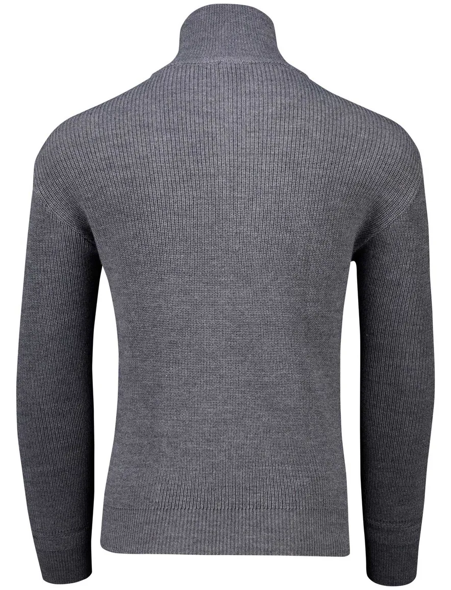 Paul & Shark Trui Grijs Half Zip wol