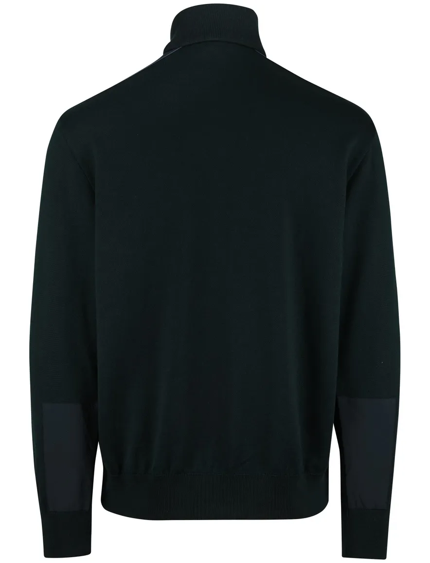 Paul & Shark groen vest lamswol rits wijde fit
