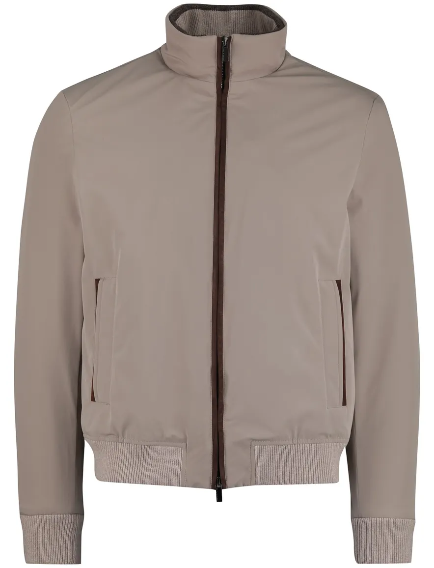 Paul & Shark tussenjas khaki effen