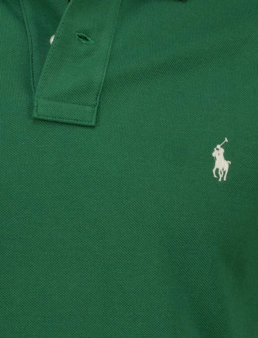 Polo Ralph Lauren polo groen effen korte mouw katoen