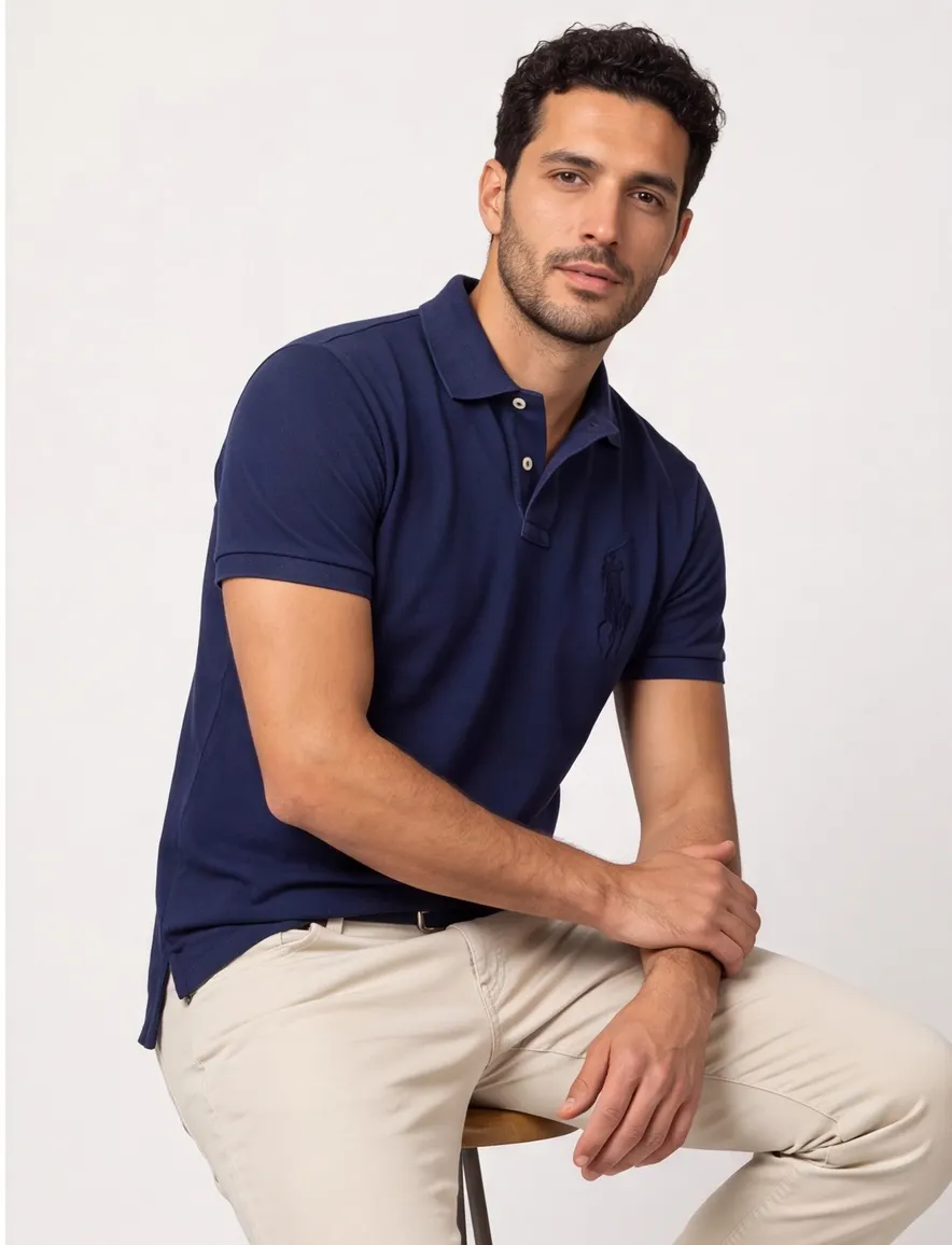 Polo Ralph Lauren polo donkerblauw slim fit
