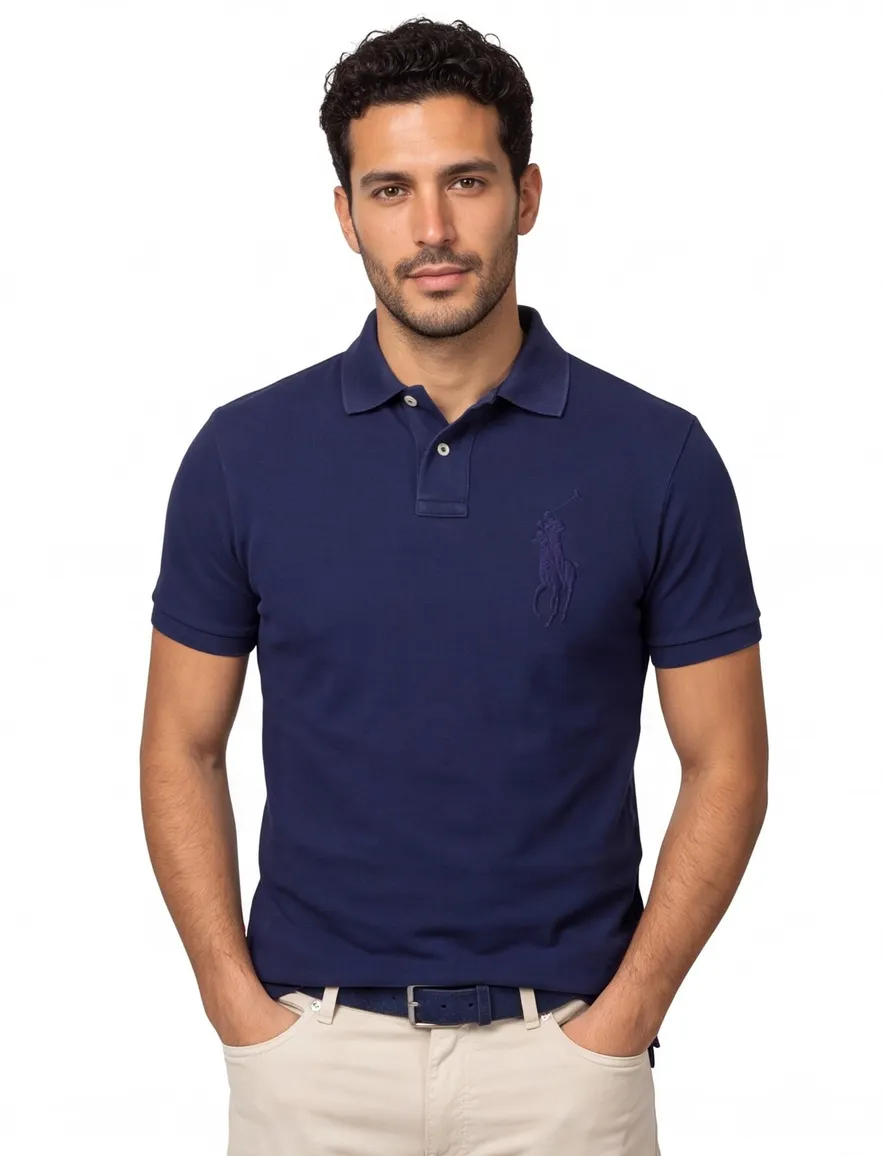 Polo Ralph Lauren polo donkerblauw slim fit