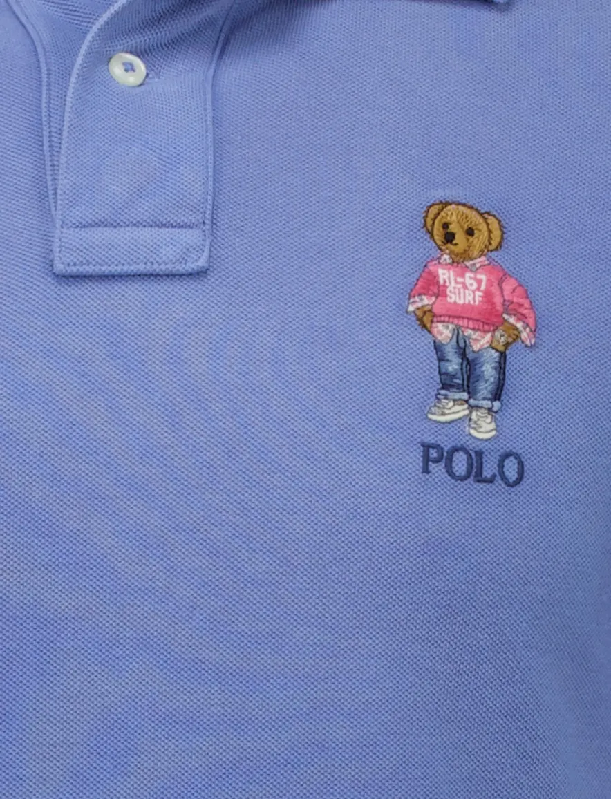 Polo Ralph Lauren polo blauw effen katoen