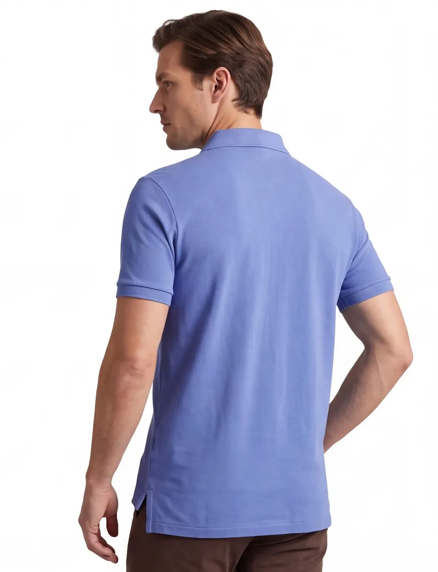 Polo Ralph Lauren polo blauw effen katoen bear