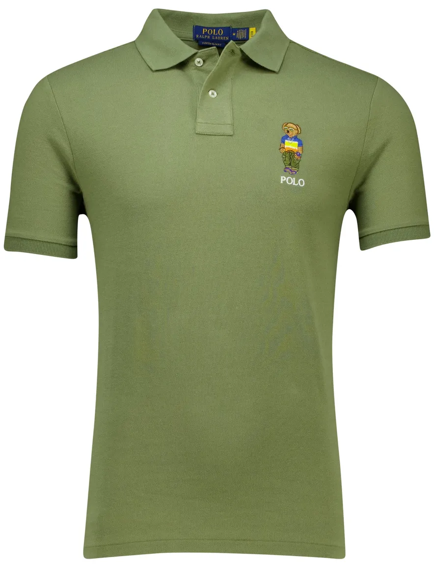 Polo Ralph Lauren polo bear groen katoen pique