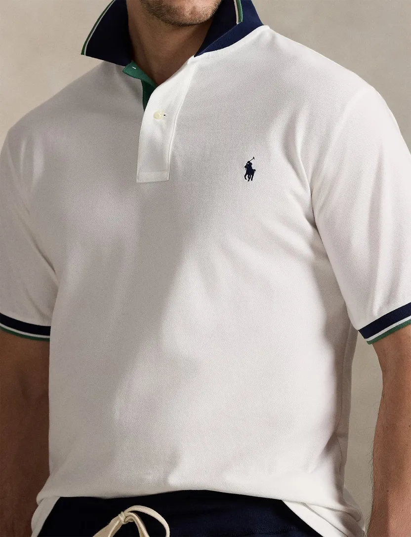 Polo Ralph Lauren polo wit groen Big & Tall
