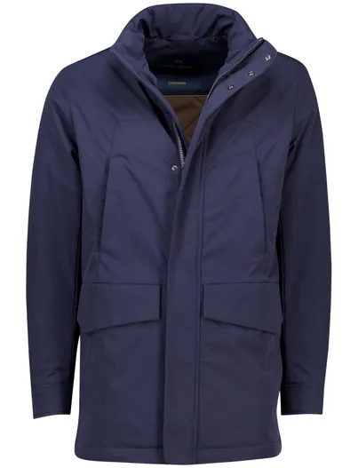 Paul & Shark Paul & Shark winterjas donkerblauw effen waterdicht wijde fit