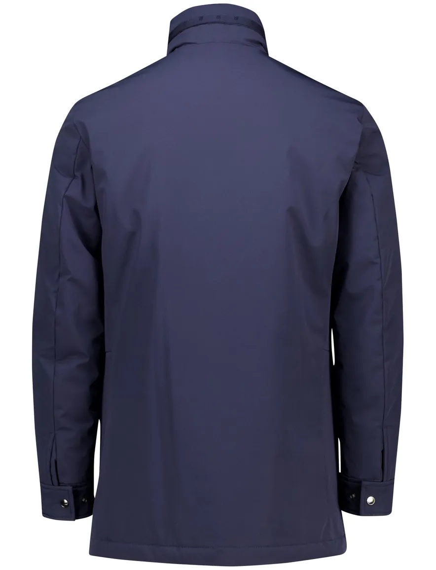 Paul & Shark winterjas donkerblauw effen waterdicht wijde fit