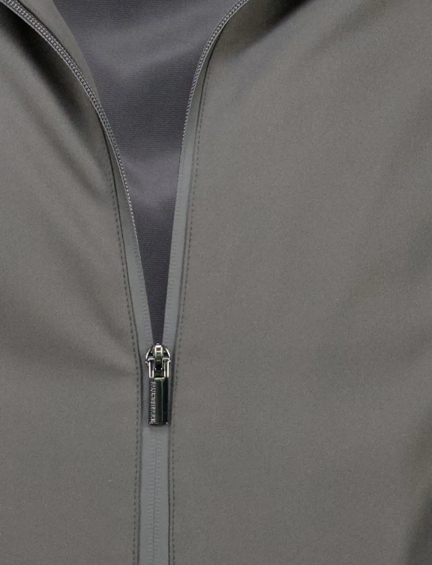 Paul & Shark softshell jas donkergrijs effen wijde fit
