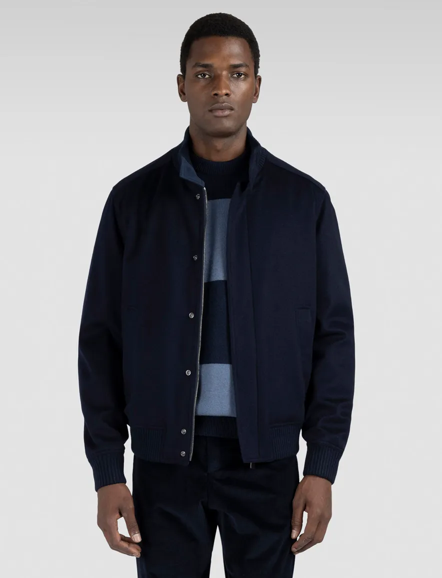 Paul & Shark winterjas Typhoon 20000 donkerblauw kasjmier
