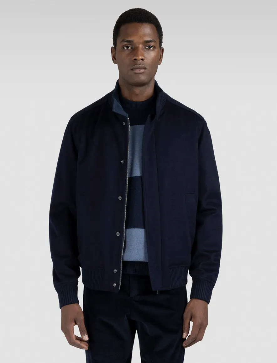 Paul & Shark winterjas Typhoon 20000 donkerblauw kasjmier