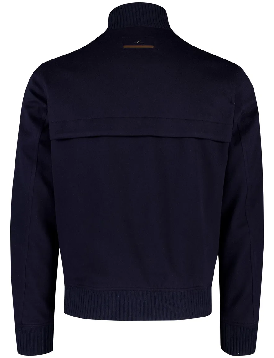 Paul & Shark winterjas Typhoon 20000 donkerblauw kasjmier