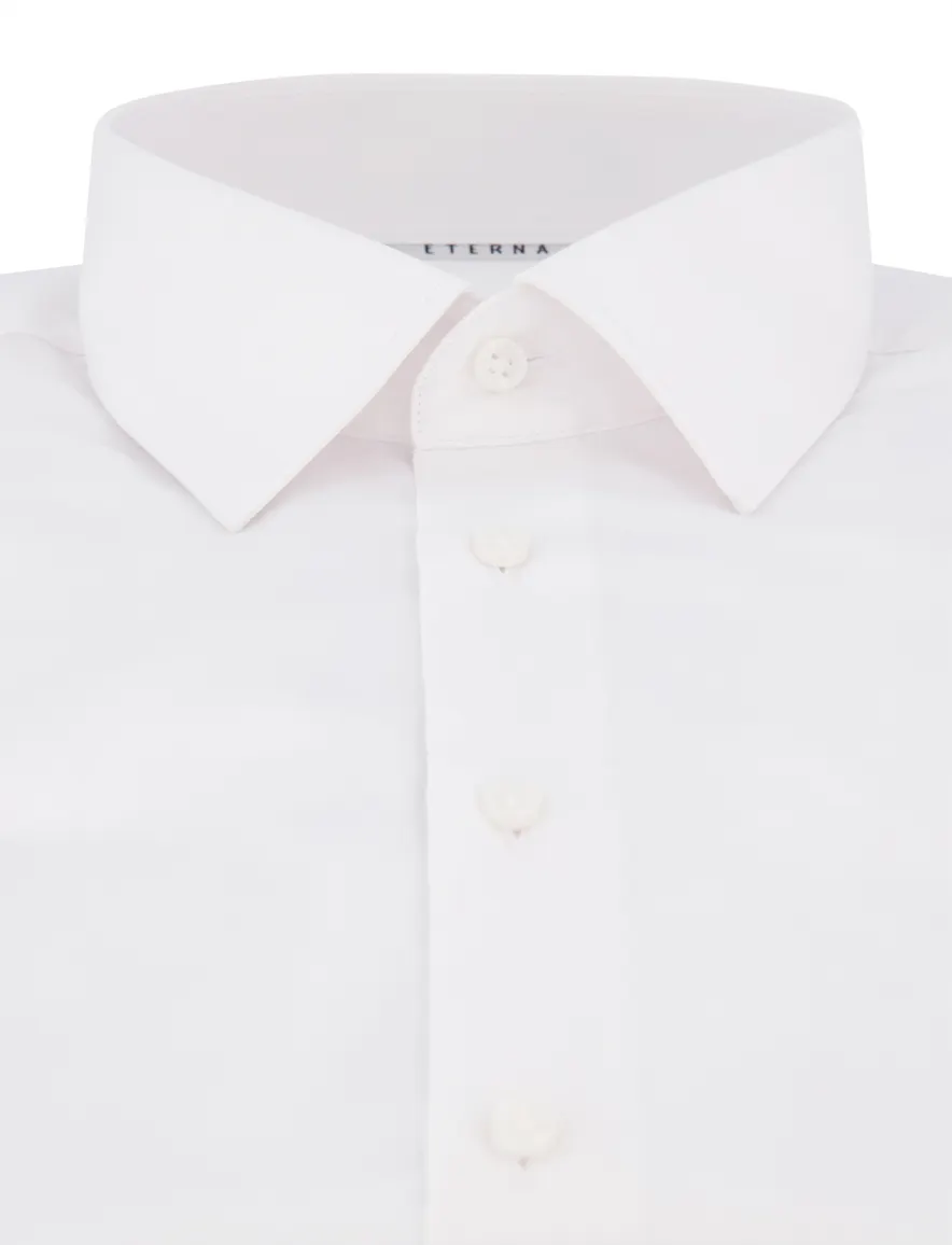 Eterna overhemd wit modern fit effen