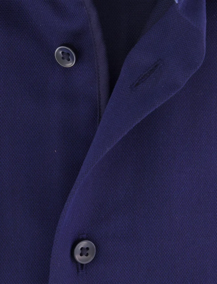 Eterna overhemd donkerblauw comfort fit strijkvrij