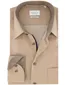 Eterna overhemd beige comfort fit lange mouw