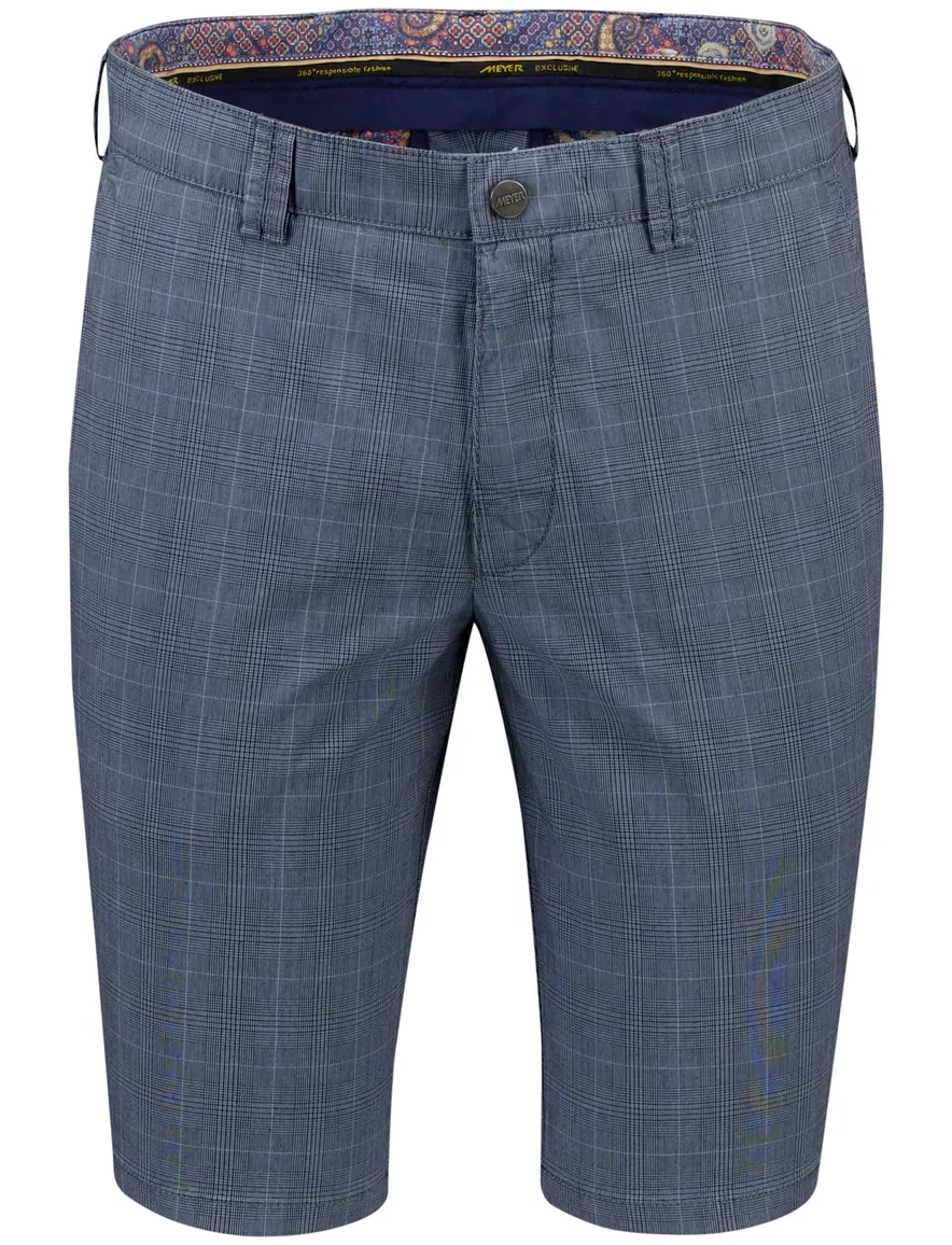 Meyer bermuda blauw geruit