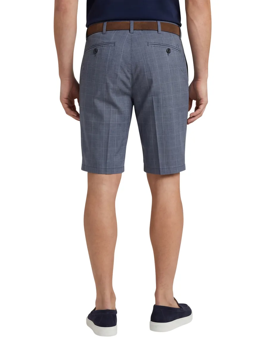 Meyer bermuda blauw geruit