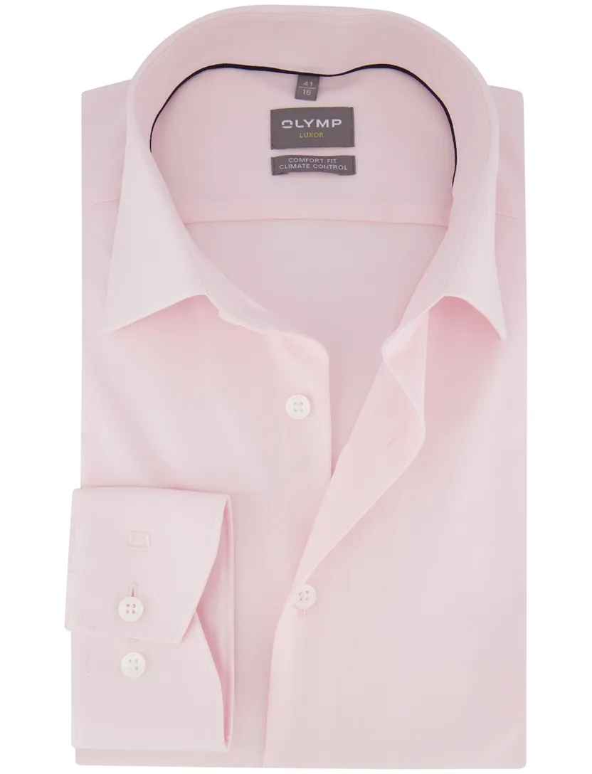 Olymp overhemd roze comfort fit