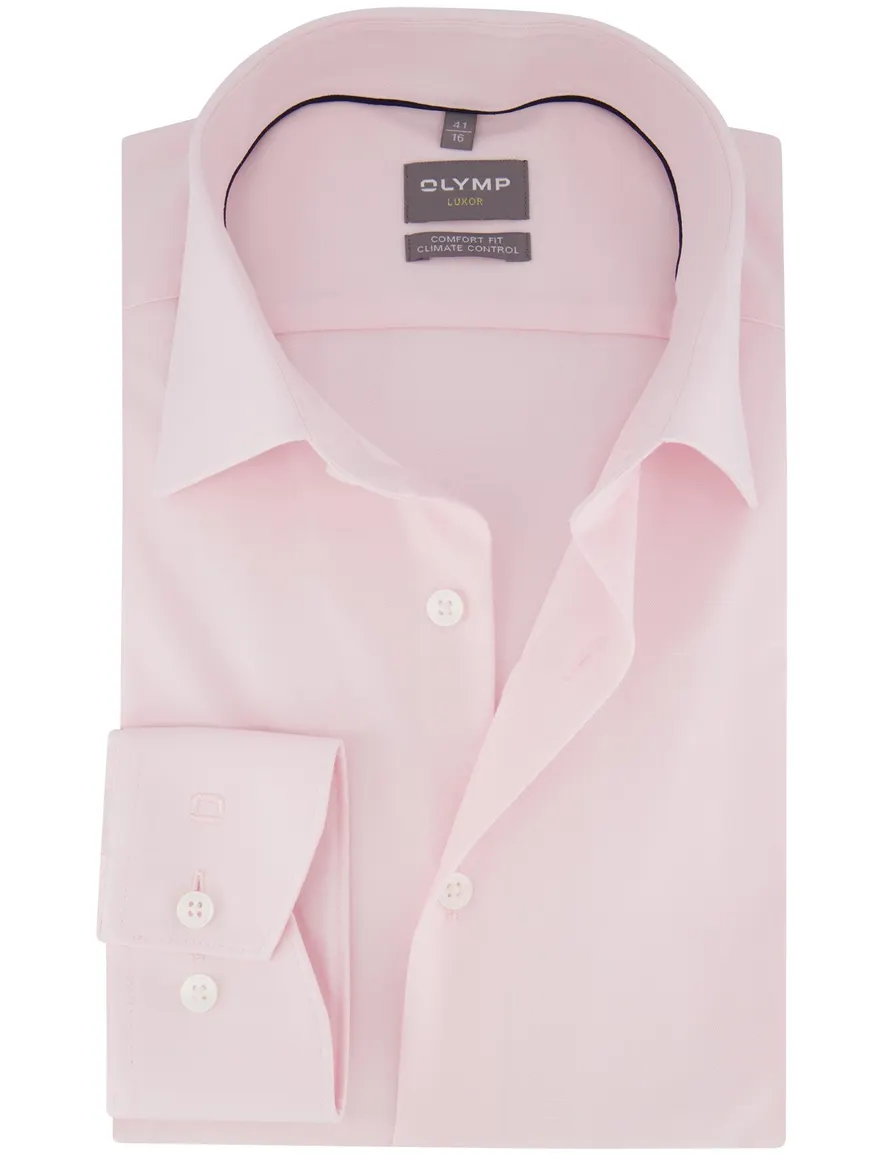 Olymp overhemd roze comfort fit