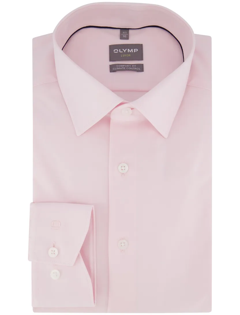 Olymp overhemd roze comfort fit