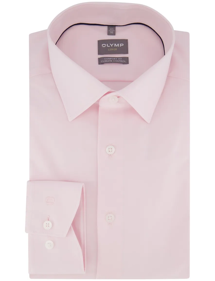 Olymp overhemd roze comfort fit