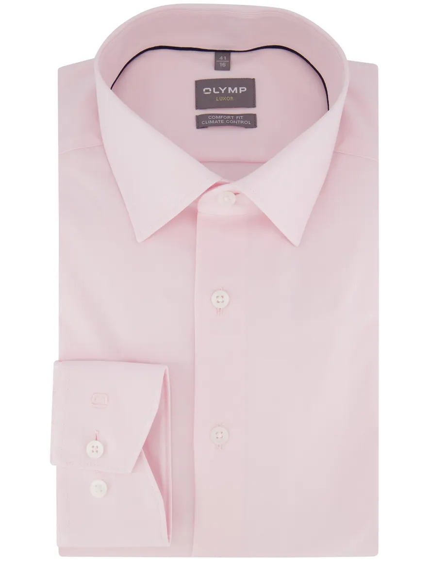 Olymp overhemd roze comfort fit
