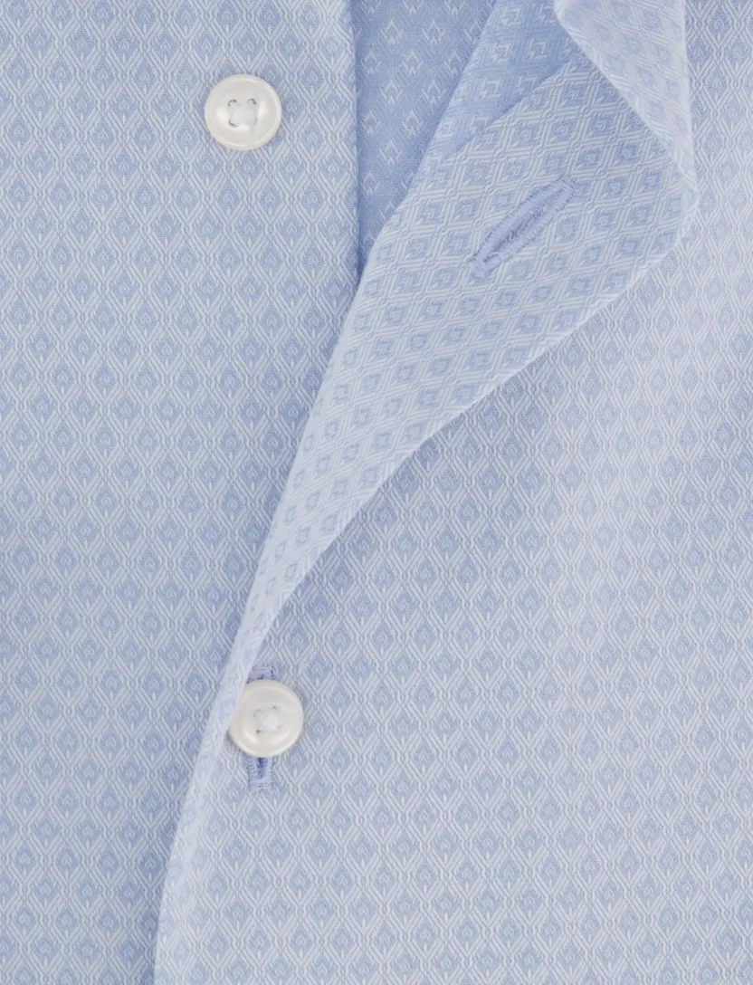 Olymp overhemd lichtblauw comfort fit semi-wide collar
