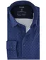 katoenen Olymp overhemd donkerblauw normale fit