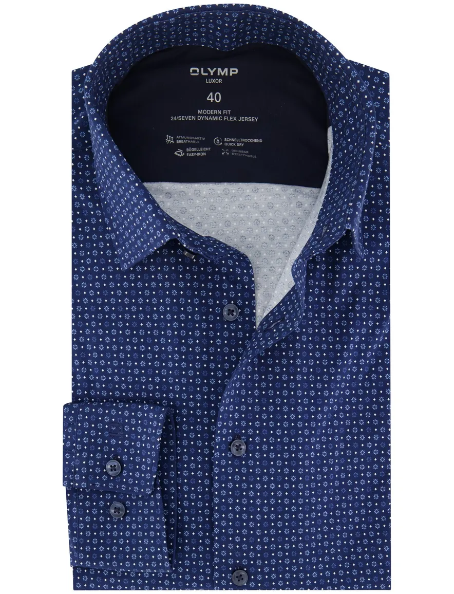 Olymp overhemd donkerblauw modern fit