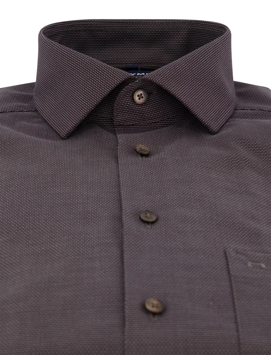 Olymp overhemd bruin modern fit