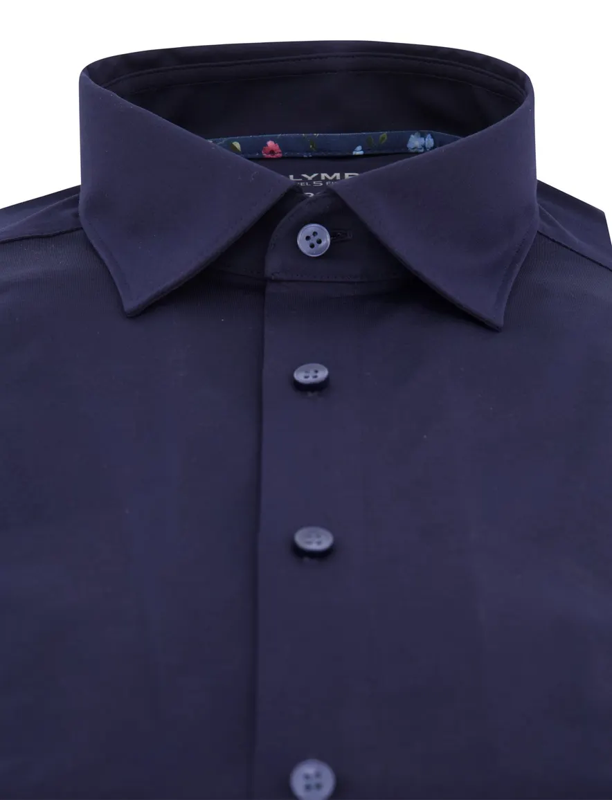 Olymp overhemd donkerblauw body fit effen