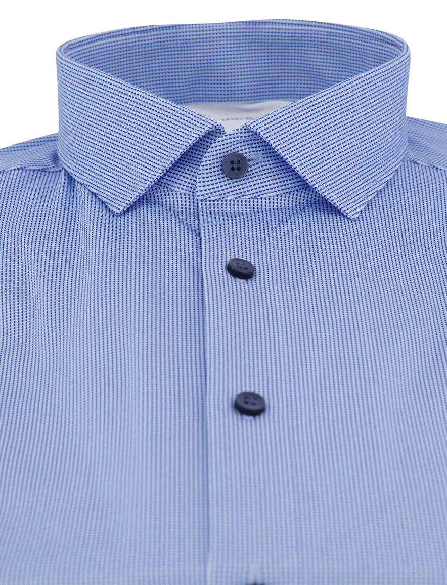 Olymp overhemd blauw body fit
