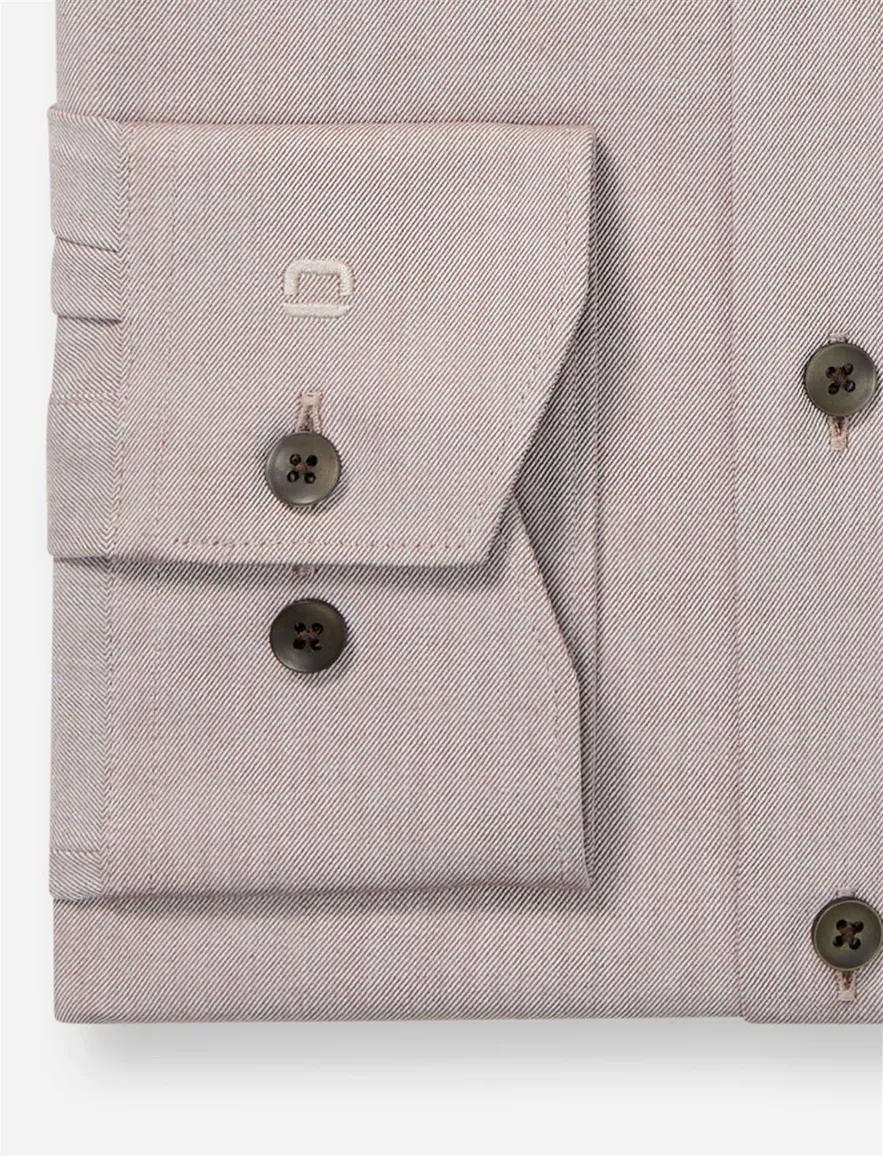 business overhemd bruin Olymp Luxor 24/7 modern fit