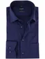 Olymp Luxor Modern Fit effen overhemd donkerblauw