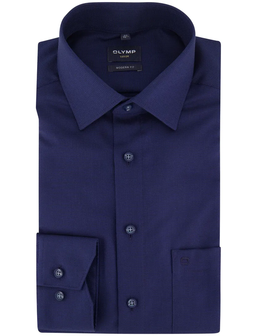 Business overhemd Olymp Luxor Modern Fit navy