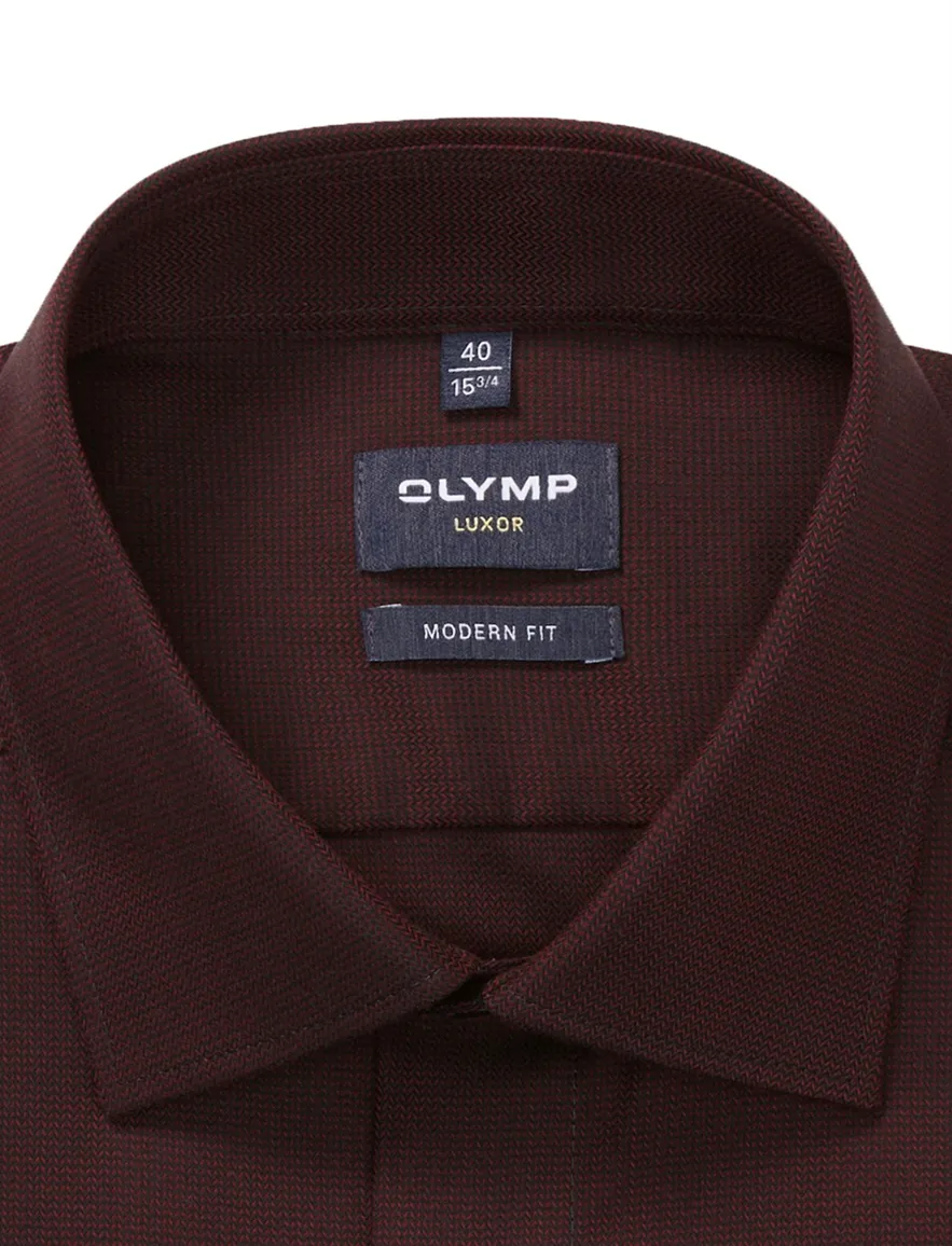 business overhemd rood Olymp Luxor Modern Fit