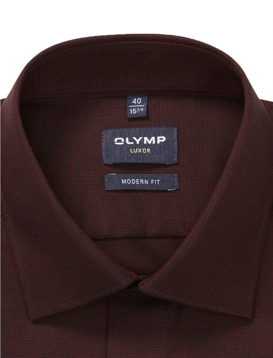 business overhemd rood Olymp Luxor Modern Fit