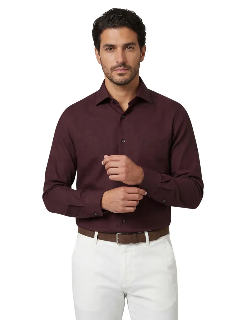 Olymp luxor modern fit overhemd bordeaux