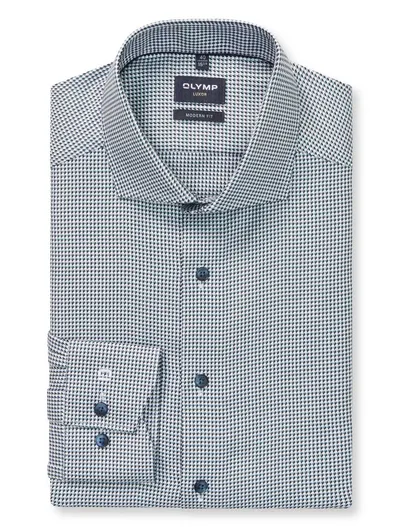 Olymp Olymp overhemd luxor modern fit blauw katoen