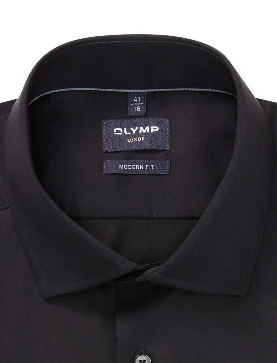 business overhemd zwart Olymp Luxor Modern Fit