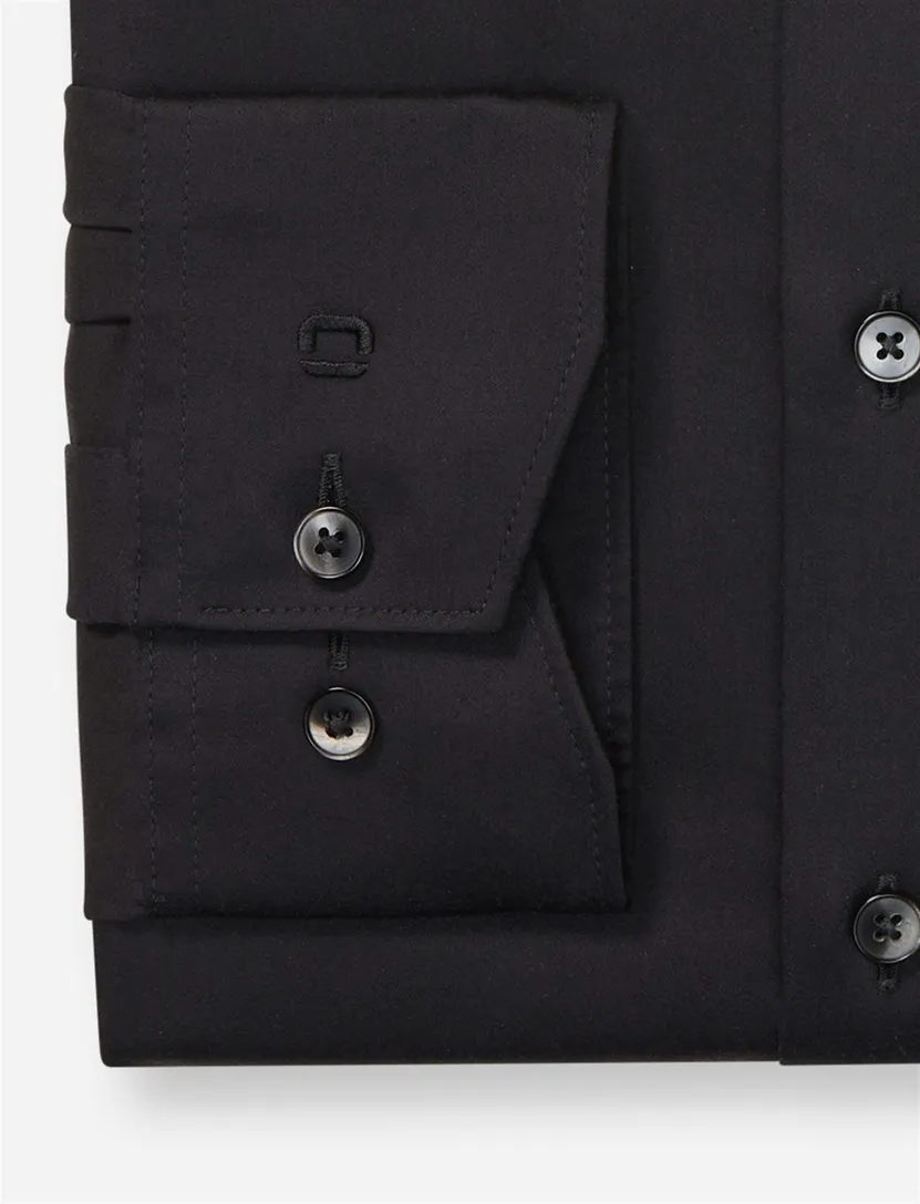 Overhemd Olymp Luxor Modern Fit zwart effen