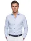 Olymp overhemd normale fit blauw effen katoen