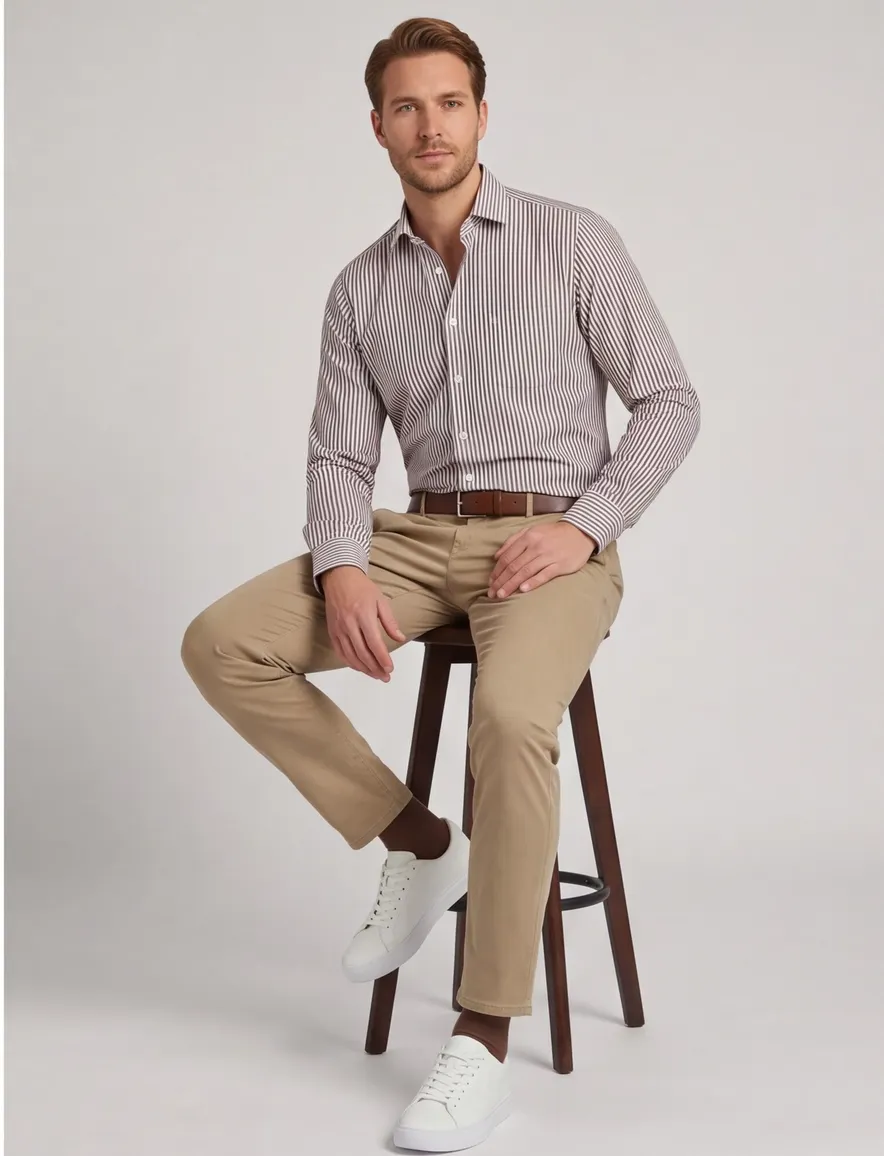 business overhemd bruin Olymp Luxor Modern Fit
